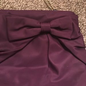 Dark purple Kate Spade Bow Bag